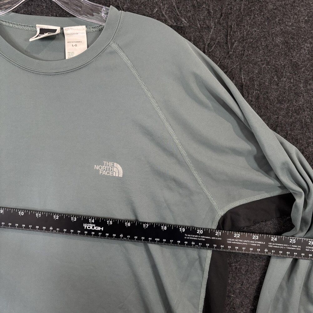 The North Face Shirt Men's Large Green Performance Hiking Running Made in USA - Picture 5 of 7